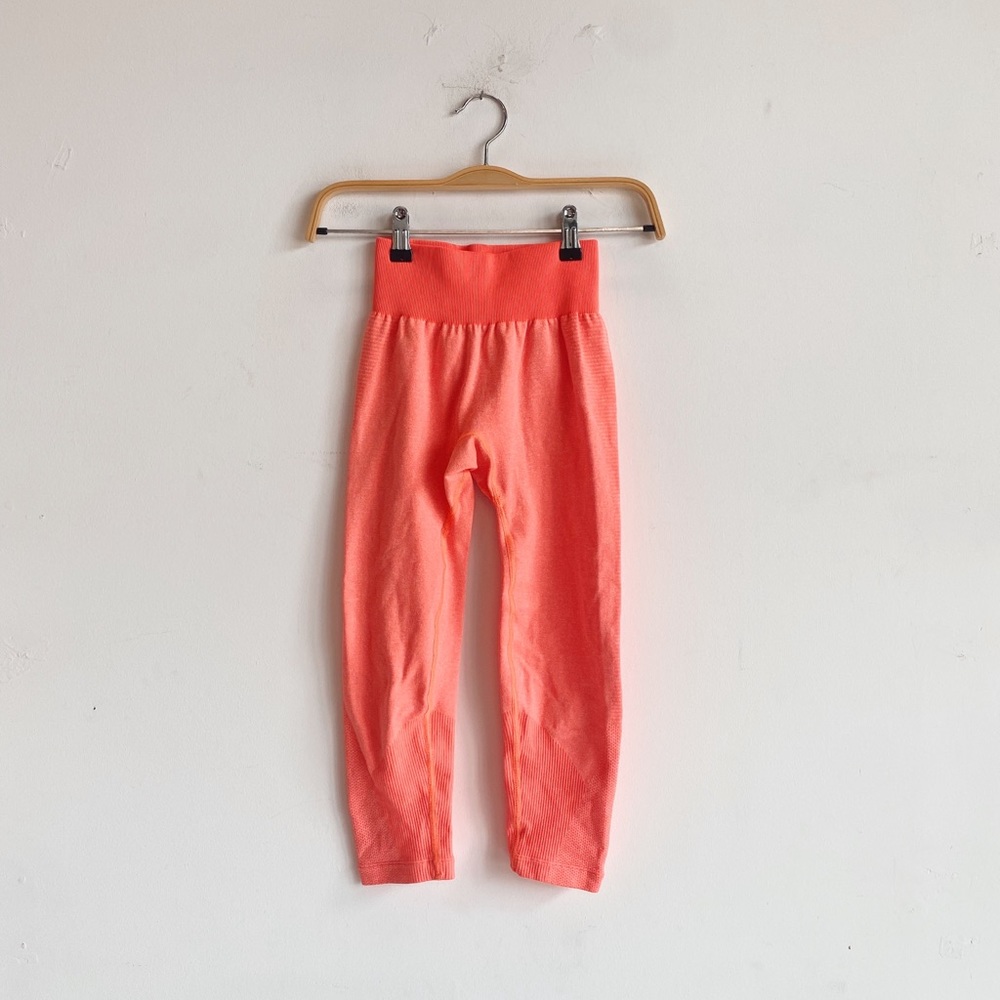 J. Crew x New Balance Bright Orange Cropped Leggings Size S XS